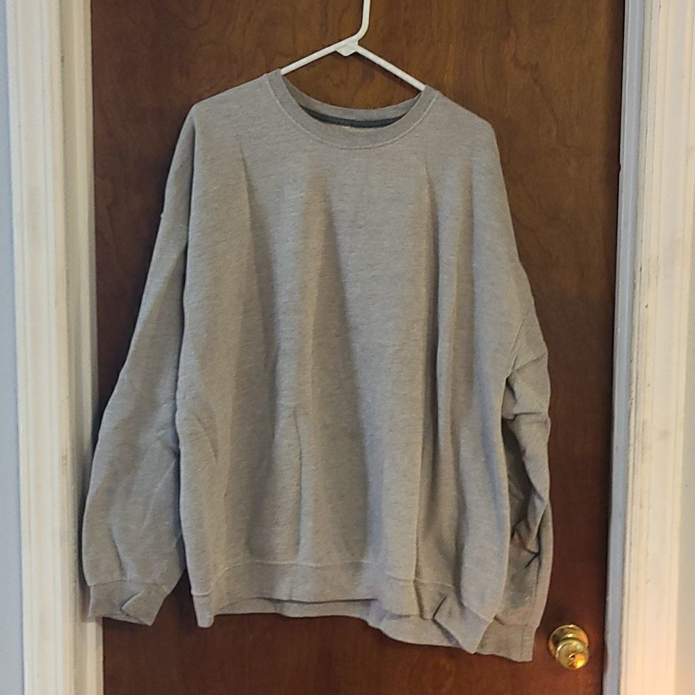 Fruit of the Loom 3X Grey Long Sleeved Sweatshirt